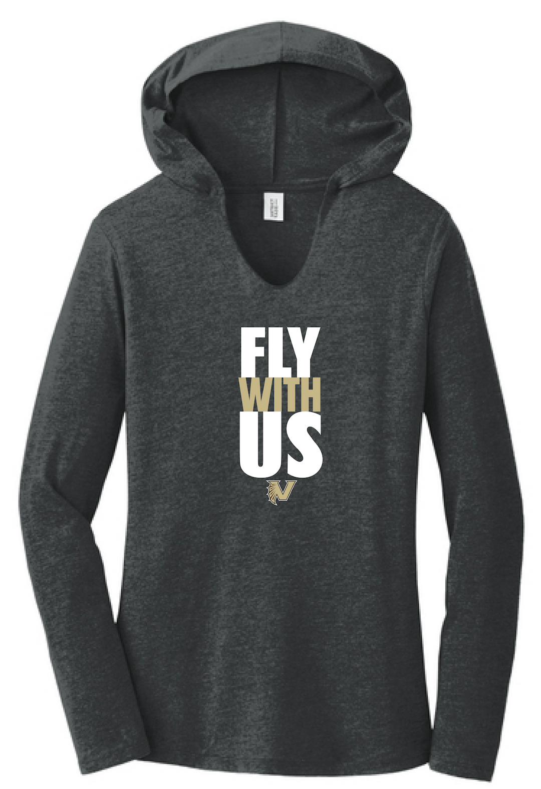 #4 District "Fly With Us" Women's Long Sleeve Hoodie