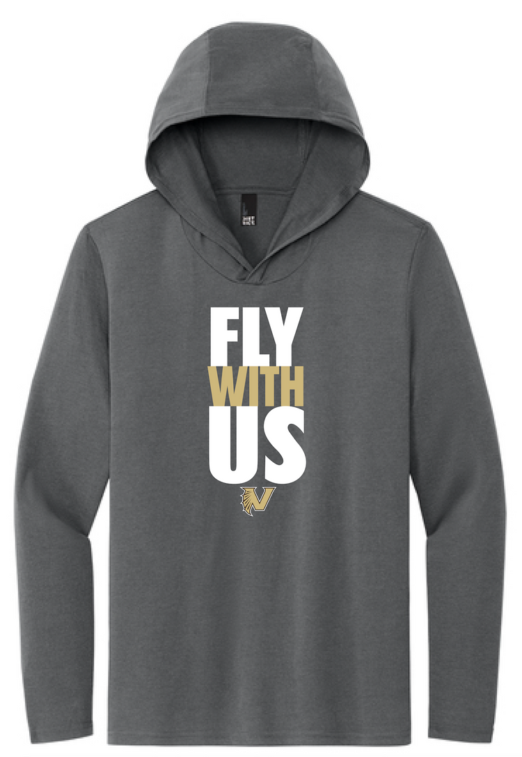 #2 District "Fly With Us" Unisex Long Sleeve Hoodie