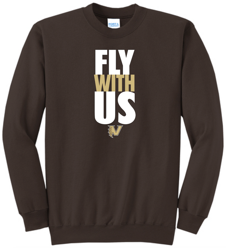 #6 Port & Co "Fly With Us" Crewneck