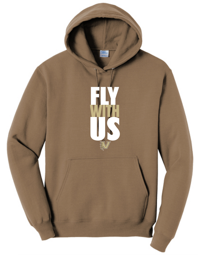 #5 Port & Co "Fly With Us" Hoodie Sweater
