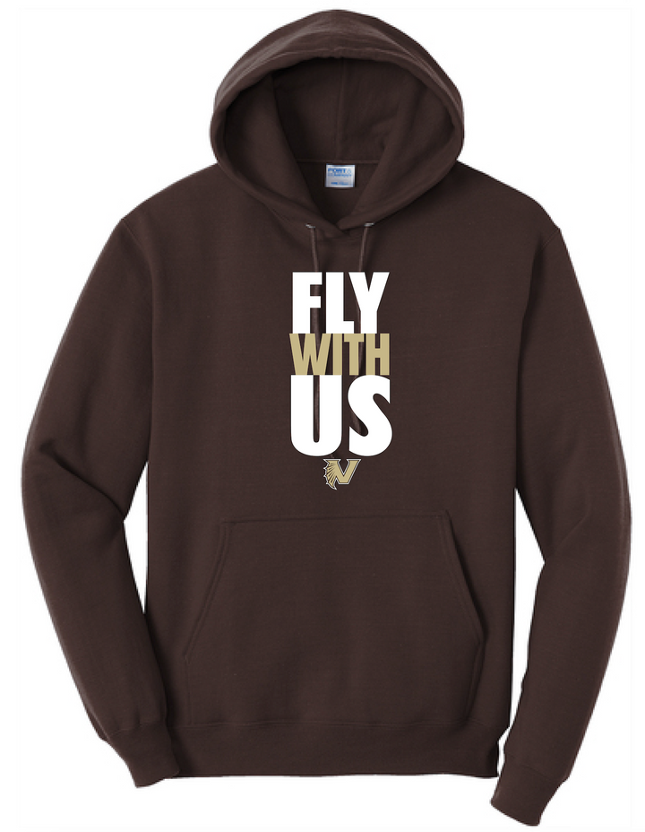 #5 Port & Co "Fly With Us" Hoodie Sweater