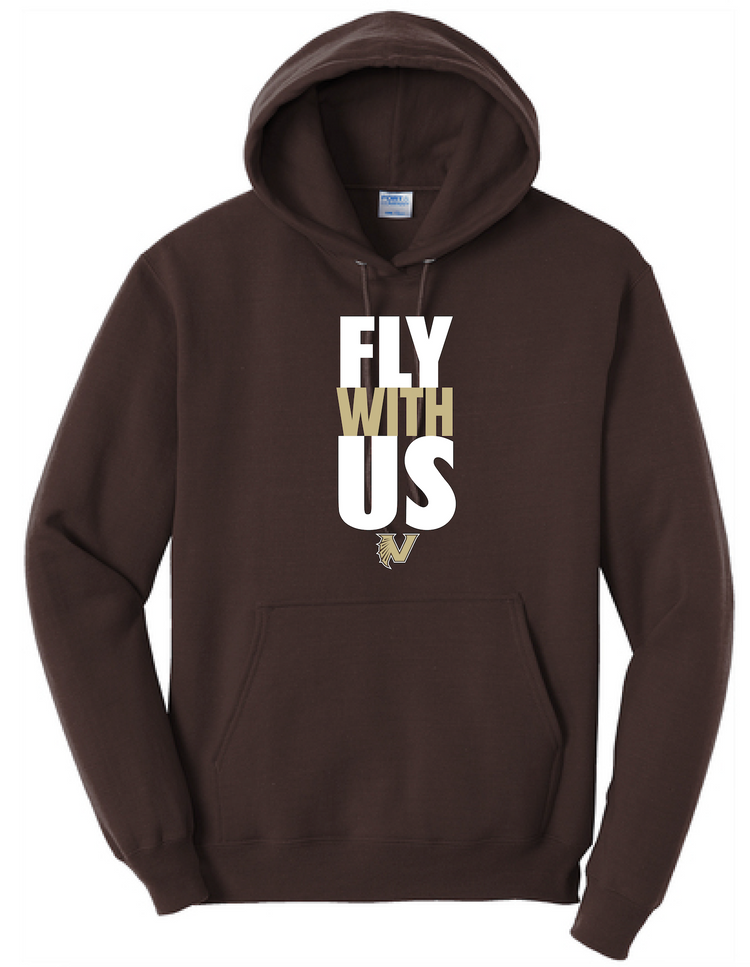 #5 Port & Co "Fly With Us" Hoodie Sweater